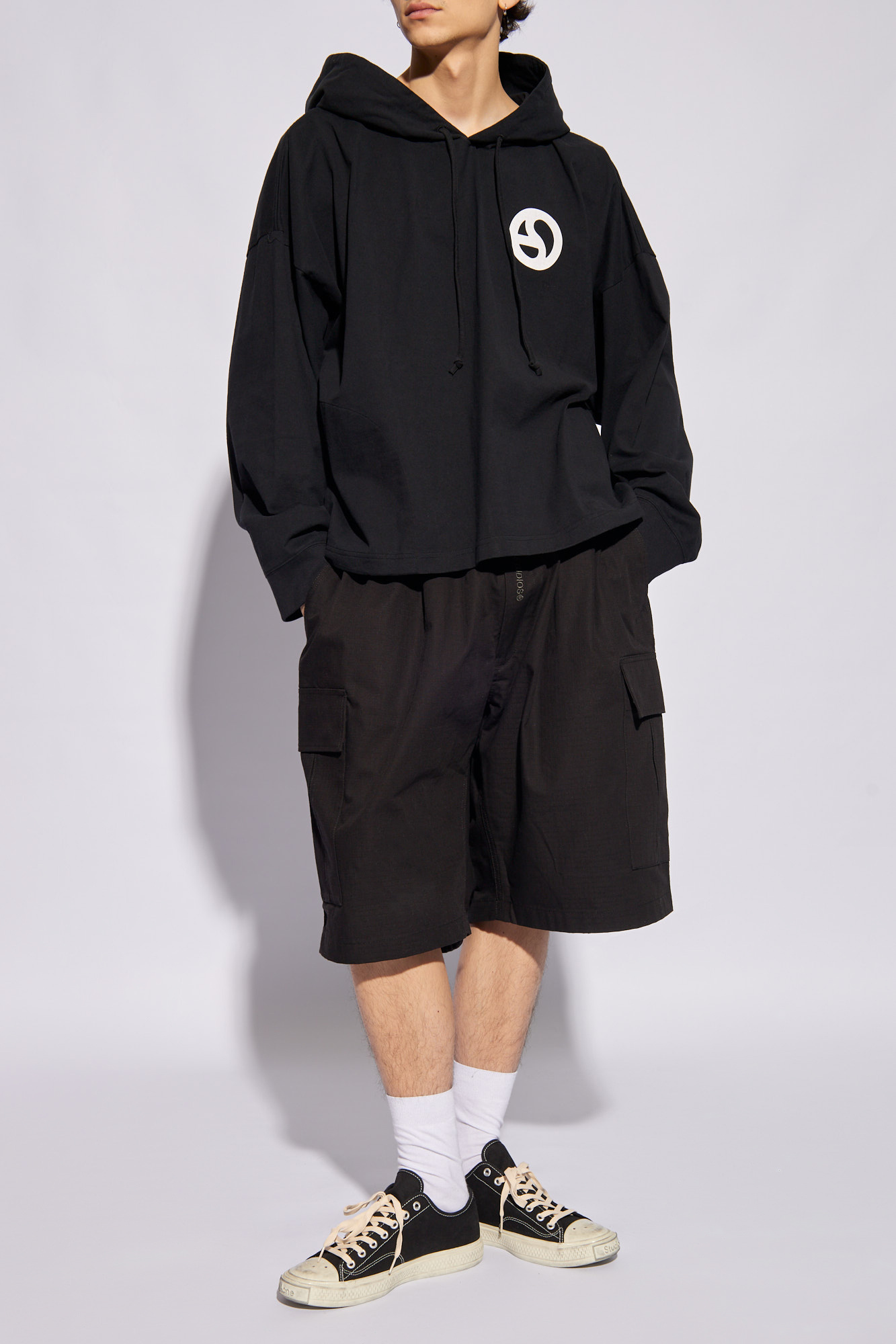 SchaferandweinerShops SX - Black Hoodie with logo Acne